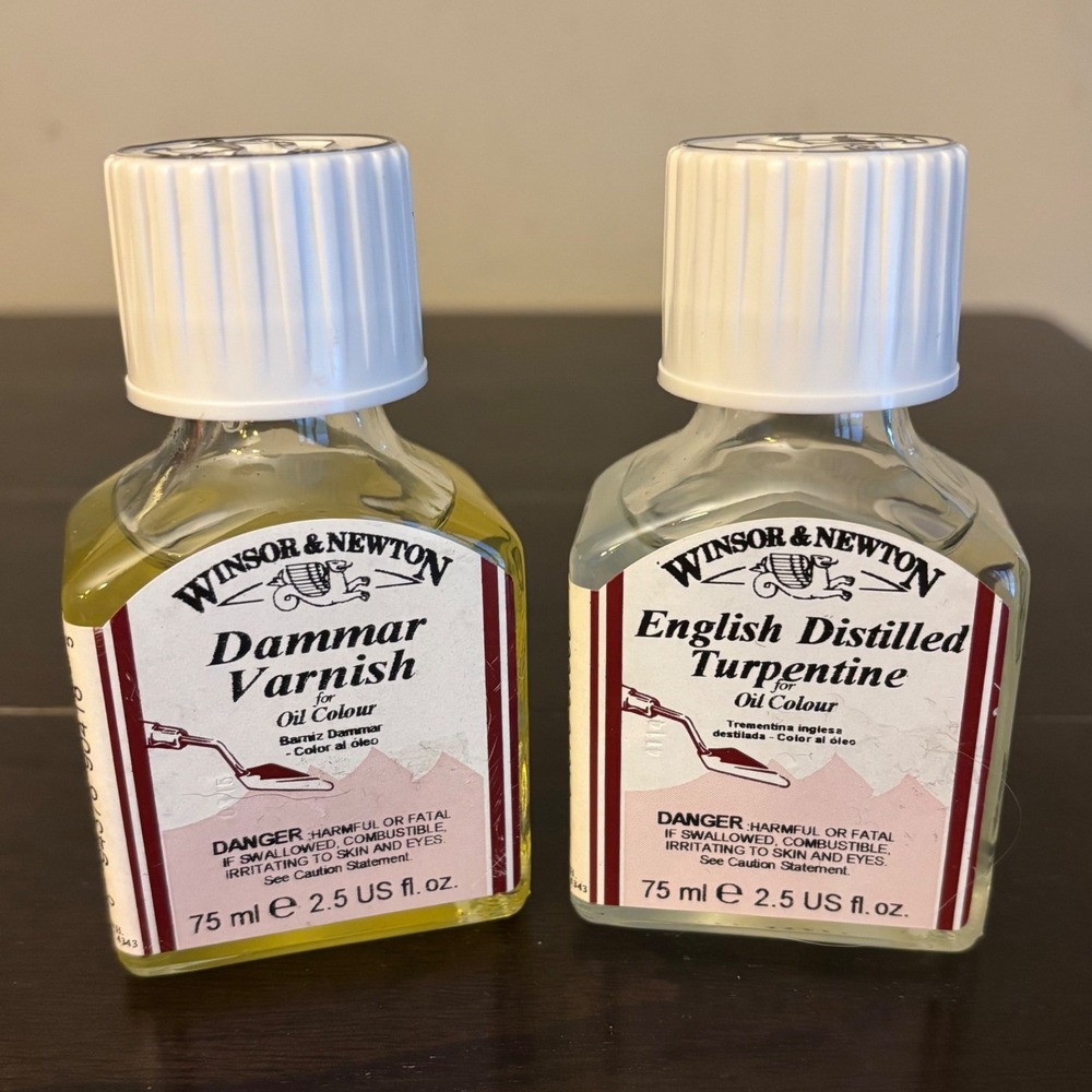 Winsor & Newton | Dammar Varnish & English Distilled Turpentine Set | Glass